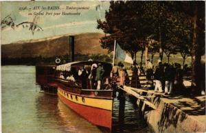 CPA AIX-les-BAINS Embarquement au Grand Port pour HAUTECOMBE (681878)