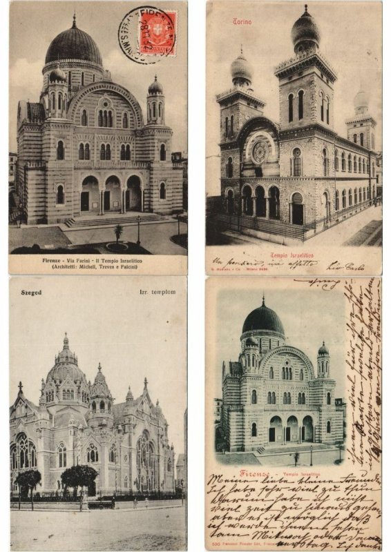 JUDAICA JEWISH 350 Vintage Postcards Incl. SYNAGOGUES (L3736)