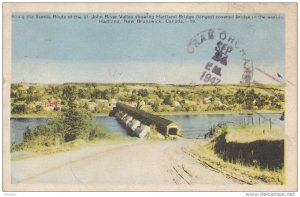 St. John River Valley, Hartland Covered Bridge, HARTLAND, New Brunswick, Cana...