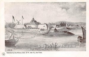 Fort in Kieft's Day - New York City Postcards, New York NY Postcard