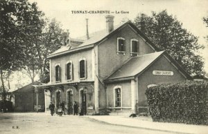 france, TONNAY-CHARENTE, La Gare, Station (1910s) Postcard