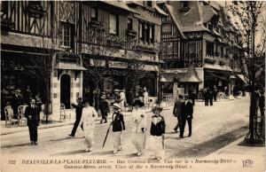 CPA DEAUVILLE La Plage Fleurie - Rue Gontaut Biron (276422)