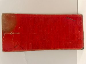 1967 Chrysler Dodge Dart Operating Instructions