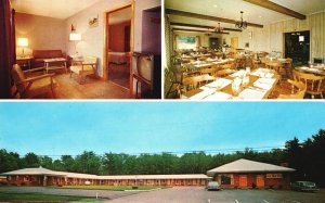Vintage Postcard 1963 Sturbridge Motel & Country Square Restaurant Massachusetts
