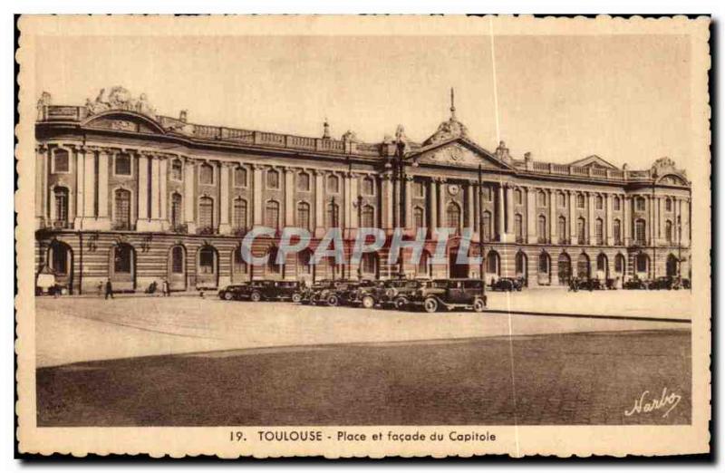 Old Postcard Square and Toulouse Facade of the Capitol Automotive