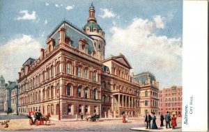 Tucks 7439 Baltimore MD City Hall Undivided Back Vintage Postcard J67