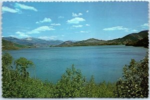 M-39476 View looking east across Palisades Reservoir Idaho