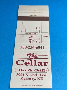 Vintage Matchbook Cover The Cellar Kearney, Nebraska MB159