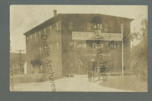 Elsmore KANSAS RPPC c1910 FLOUR MILL Ralston Milling nr Chanute Iola Fort Scott