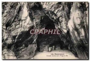 Old Postcard Douarnenez Great Cave of the Beach of the Ris