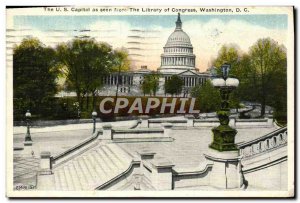 Old Postcard The U s Capitol As Seen From The Library Of Congress Washington ...