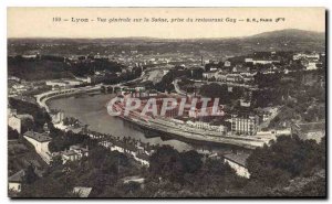 Postcard Old Lyon General view on the decision of Saonr Restaurants Gay