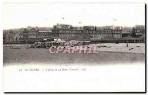 Old Postcard Le Havre The Hotel and Baths Frascati