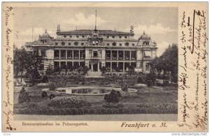 Restaurationsbau im Palmengarten, Frankfurt a. Main, Hesse, Germany, PU-1902