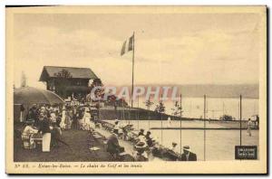 Old Postcard Evian les Bains The Golf and Tennis cottage