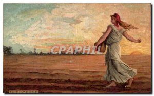 Old Postcard The Sower