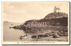 Old Postcard Roscoff La Chapelle St. Barbara overlooking the sea