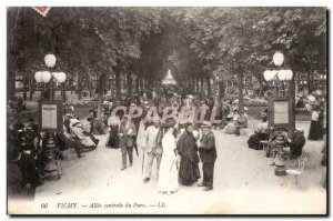 Vichy Old Postcard Alle Central Park