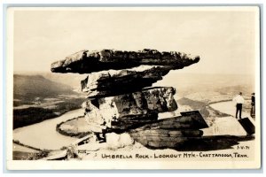 c1910's Umbrella Rock Lookout Mtn. Chattanooga TN RPPC Photo Vintage Postcard