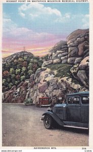ADIRONDACK MTS., New York, 1930-1940s; Highest Point On Whiteface Mountain Me...