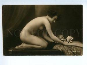 3129051 NUDE Woman w/ Roses Vintage PHOTO MANDEL #230 PC