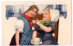 Dutch Girls Feeding Each Other