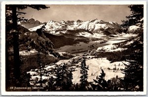 Pontresina Mit Julierkette Switzerland Real Photo RPPC Postcard