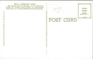 American Falls Kodachrome From Below Postcard UNP VTG Unused Vintage New York NY