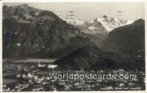 Monch und Jungfrau Interlaken Swizerland Postcard
