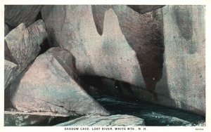 Vintage Postcard 1931 Stone Shadow Cave Lost River White Mountains New Hampshire