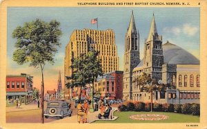 Telephone Building and First Baptist Church in Newark, New Jersey