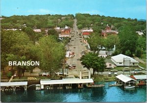 Postcard MO Branson - Lakefront at Main Street