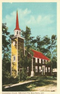 Vintage Postcard 1920's Covenanters Church 1808 Grand Pre Novia Scotia Canada