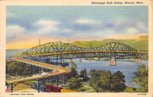 Mississippi High Bridge Mississippi High Bridge  - Winona, Minnesota MN Postcard
