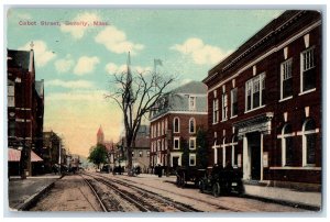 1913 Cabot Street Horse Carriage Beverly Massachusetts Vintage Antique Postcard 