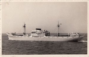 Postcard RPPC Ship MS Ribeira Grande