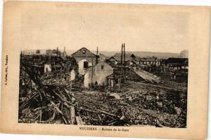 CPA VOUZIERS - Ruines de la Gare (241200)