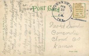 1915 Sacred heart church & Rectory TEXARKANA TEXAS Kress postcard 4558