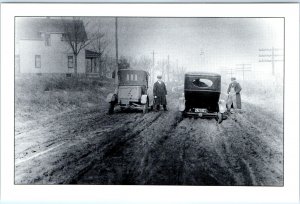 x12 1910s Repro LOT Waterloo IA Chrome Photo Downtown Postcards Motorcycle 5E