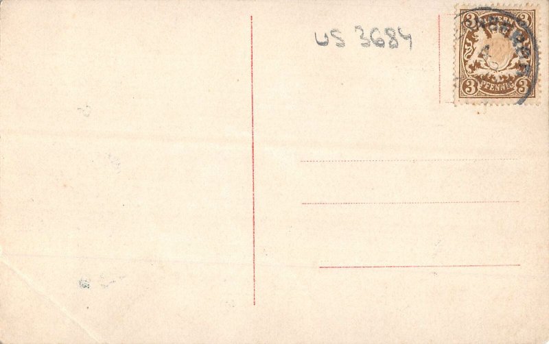 US3684 Tete de Mort, Skeleton Postcard Fantasy Novelty