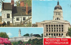 Postcard England Nottingham multi view
