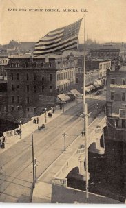 Aurora Illinois Aerial View, East Fox Street Bridge Aurora Business College PC U