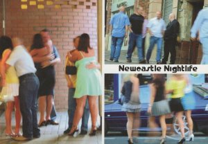 Newcastle Nightlife Night Club Risque Groping Comic Postcard