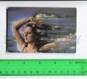 263746 USSR TV FOTON ADVERTISING Alla Pugacheva Pocket CALENDAR 1986 year