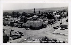 Montmartre Saskatchewan SK Sask Town View Birdseye Hotel RP Postcard E79 *as is