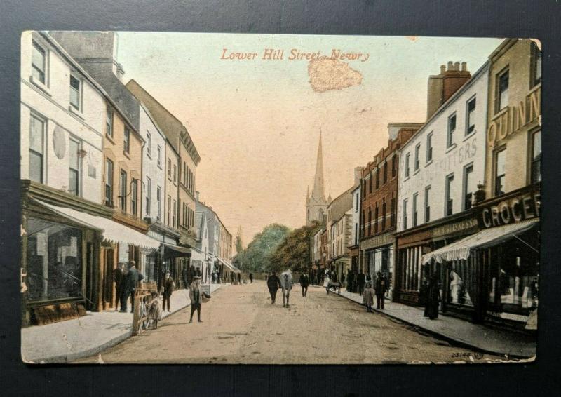 Mint Vintage Lower Hill Street Newry Co Down Ireland Real Picture Postcard