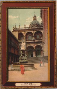 Spain Santiago Cathedral Platerias Vintage Postcard C192