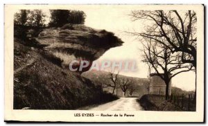 Old Postcard Les Eyzies prehistoric Capital Rock of Penne (back Dalenienne Ma...