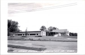 Real Photo Postcard St. James School in Washington, Iowa