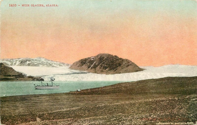 c1907 Postcard 1410 Muir Glacier Alaska AK Glacier Bay National Park, Mitchell